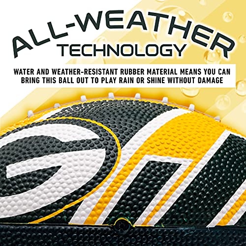 Franklin Sports NFL Team Footballs - Rubber Youth Mini Balls for All Teams - Kids 8.5" Football + Air Pump Sets - Official NFL Licensed - style: Green Bay Packers