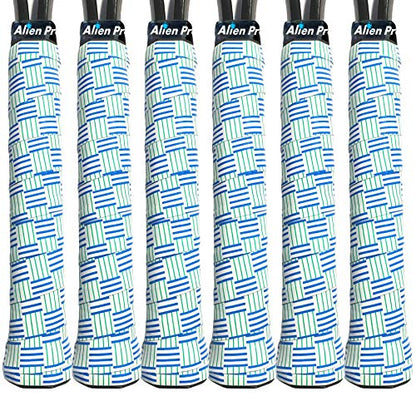 ALIEN PROS Tennis Racket Grip Tape – Tac Moisture Feel Tennis Grip – Tennis Overgrip Grip Tape Tennis Racket – Wrap Your Racquet for High Performance - style: 6 Pack Criss Cross