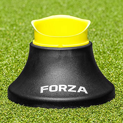 FORZA Telescopic Rugby Kicking Tee (Black & Yellow) (Extends to 2in High) – Improve Your Placekicker’s Aim & Accuracy [Net World Sports]