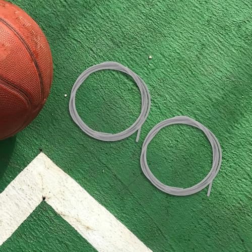 2pcs String Basketball Net Stringing Thrilling Basketball Rim Net Cable ting Accessory Basket Ball Chain s Hooks Silver Steel Wire