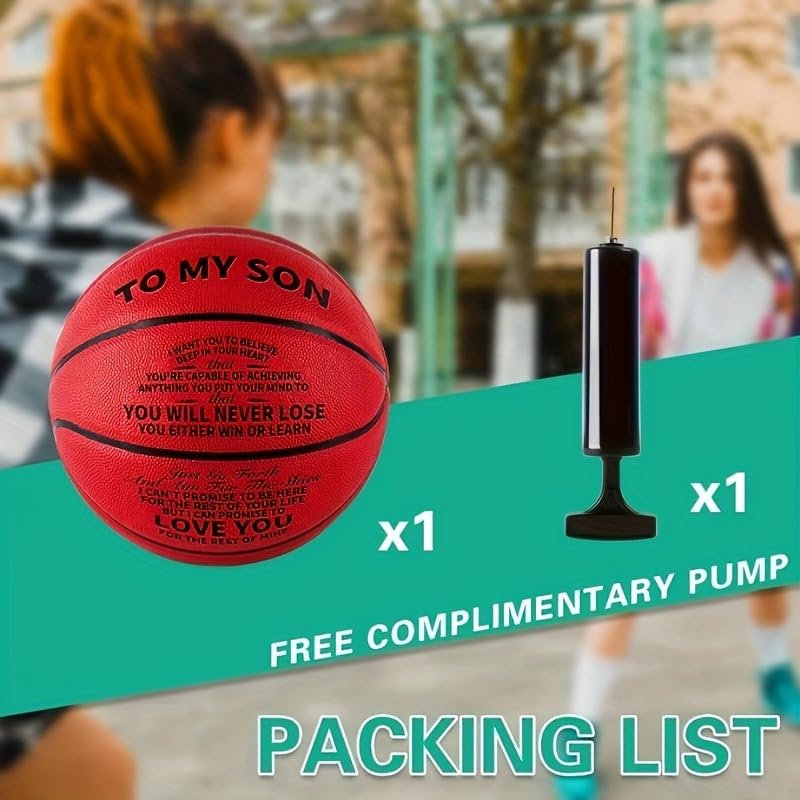 Special Basketball to Show Your Son How Much You Love Them for Kids!International Standard Size(Without a Pump)