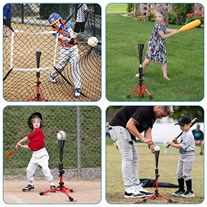 BaseGoal Baseball Tee for Kids,Batting Tee,Softball Tee,Youth Hitting Tee,Teeball Tee,Travel Tee,Easy Adjustable Height