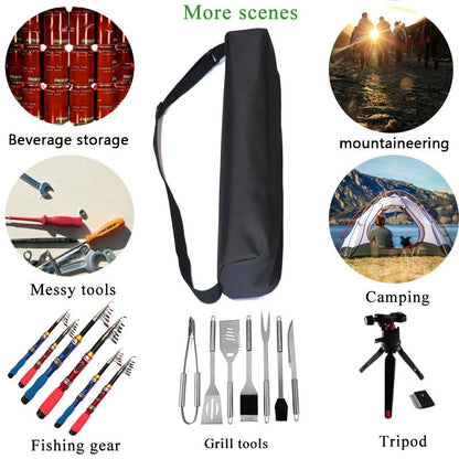 Multi-Function Sports Travel Bag - Heavy Duty Waterproof Duffle for Camping Gear, Photography Equipment, Grill Tools, Beverage & Art Supplies Organizer (33''(L) x3.9''(H)) - size: 33''(L)x3''(H)