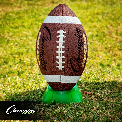 Champion Sports Football Kicking Tee – Heavy-Duty Kickoff Tee in Multiple Styles & Sizes - style: Triplex 3-in-1 Kicking Tee (1 Inch)