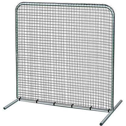CHAMPRO Steel Frame Field Screen, Baseball/Softball Practice Net and Backstop, Green Polyethylene (PE) Net - size: 10' x 10'