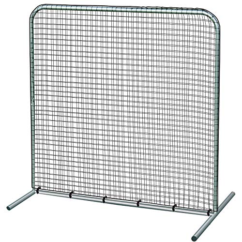 CHAMPRO Steel Frame Field Screen, Baseball/Softball Practice Net and Backstop, Green Polyethylene (PE) Net - size: 10' x 10'