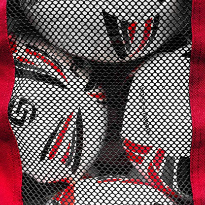 FORZA Premier Ball Carry Bag | Drawstring Soccer, Basketball, Netball & Volleyball Mesh Bag | 5 Color Options - Heavy Duty Equipment Holdall | 12 Ball Capacity - color: Red