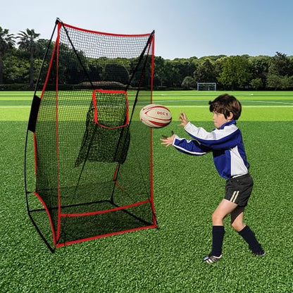 Football Kicking Cage: Quarterback Training Net for Passing Accuracy, Outdoor Practice for Youth & Adults