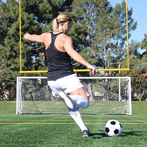 GoSports Classic Black and White Soccer Balls - Single or 6 Pack - Sizes 3, 4, 5 with Ball Pump - size: Sz 3 Single