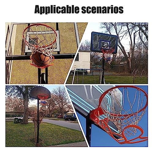 Basketball Hoop Returner Shot Return Apparatus Orange Aid for Adult Kids School Attachment Shooting Trainer