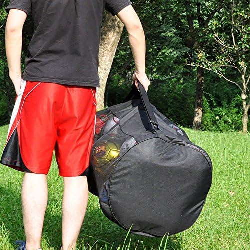 Ball Bag Large Capacity (Holds 16 Soccer Balls) Heavy Duty Mesh Drawstring with Adjustable Shoulder Strap and Thick Handle