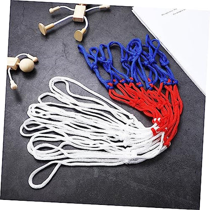 2-Piece Basketball Net Kit Hoop Replacement Nets Woven Nylon Netting Easy Install for Parks Campuses and Courts