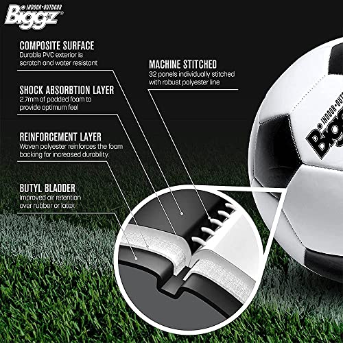 Biggz Premium Classic Soccer Balls Size 3