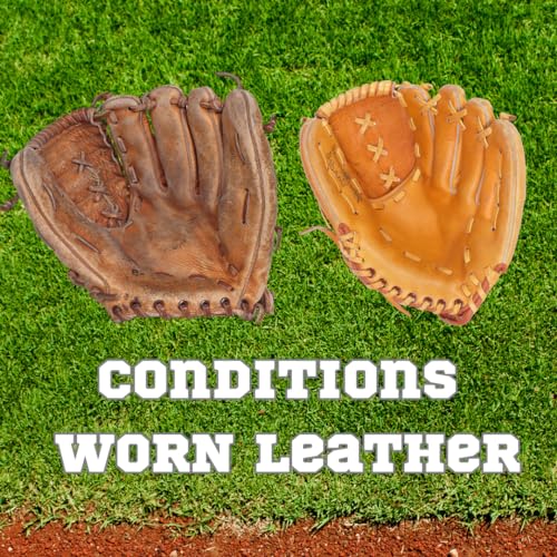 Baseball Glove Break-in Oil Kit with Microfiber Wipe & Break in Bands - Easy Conditioning Formula for Softball & Baseball Mitts, Large 8oz Bottle