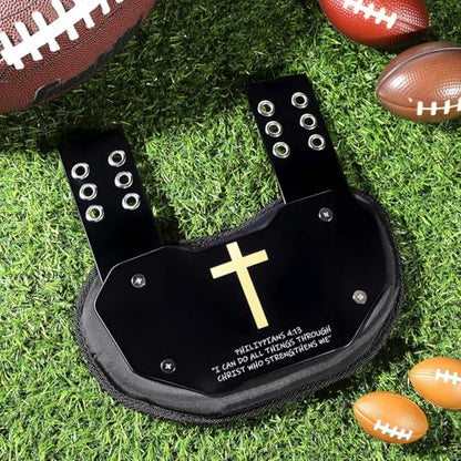 Civaner Football Back Plate Sport Lower Back Pads for Football Players Rear Protector for Youth - style: Cross Style