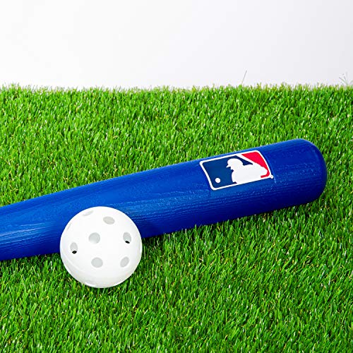 Franklin Sports MLB Kids Baseball Bat and Ball Set - Lightweight 30" Youth Plastic Bat - Multiple Colors