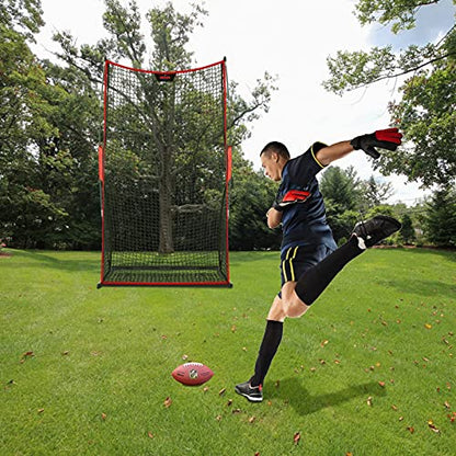 Kapler Football Kicking Net - 7x4ft Durable Steel Frame for Field Goal & Precision Kicks - Sideline Practice for Backyard Skill Improvement for Youth and Adults