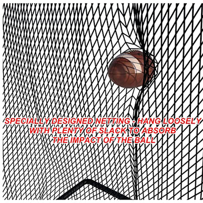 Football Kicking Cage Net - Portable 81x41IN Football Goal Training Aids for Backyard Indoor Outdoor-Youth & Adults