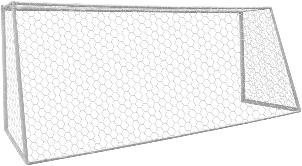 Aoneky Polyester Soccer Goal Net - 4 mm Cord - Replacement Full Size Football Post Net- Heavy Duty Soccer Netting - NOT Include Posts