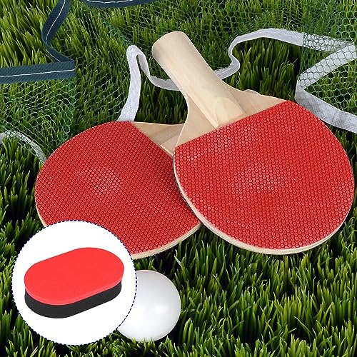 M METERXITY Table Tennis Rubber Cleaner - Paddle Cleaner, EVA Sponge,Apply to Table Tennis Paddle (96 x 60 x 21mm, Red Black)
