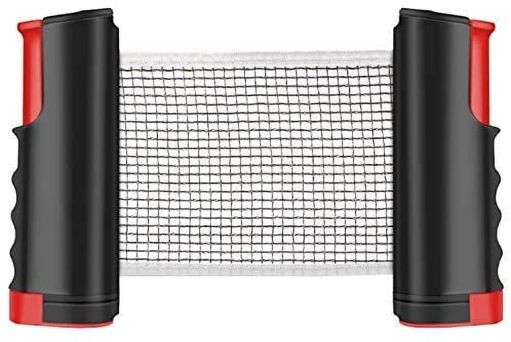 Table Tennis Nets, Adjustable Retractable Net Ping Pong Replacement Net, Portable Travel Holder Ideal for All Types of Tables, 170(max) x 19cm