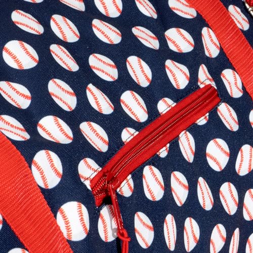 ChalkTalkSPORTS Baseball Explorer Duffle Bag | Baseball Diamond Sports Bag