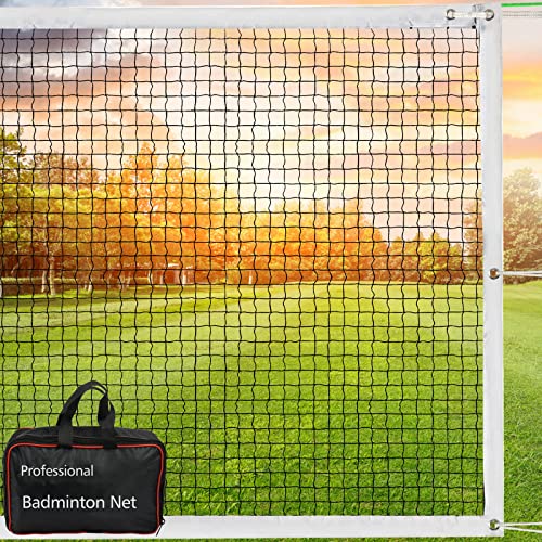 Professional Portable Badminton Net - 20FT X 2.5FT, Ideal for Backyard, Beach, Schoolyard & Competition, Includes Carrying Bag