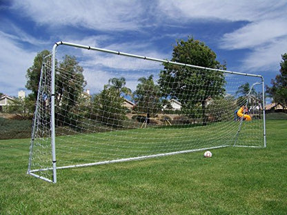 PASS 18.5 x 6.5 Ft. Official Youth Size. Heavy Duty Steel Soccer Goal w/Net. Regulation Youth, League Size Goals. Professional Practice Training Aid. 18.5 x 6.5. 18.5x6.5 Foot