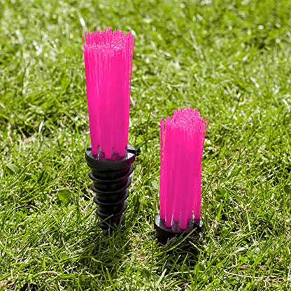 FORZA Screw-in Grass Field Line Marking Whiskers [25x Pack] - 8X Color Options - color: Pink