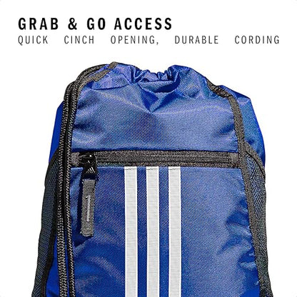 adidas Alliance Sackpack – Drawstring Backpack for Sports, Small Gym Bag - color: Team Royal Blue/2