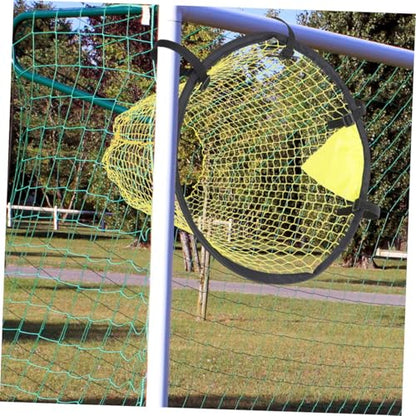 ibasenice 2pcs Soccer Nets for Youth Football Practice Equipment for Backyard Training Shooting Accuracy Sturdy Construction for Young Players