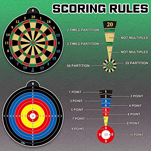 Dart Board - 12pcs Magnetic Darts - Excellent Indoor Game and Party Games - Gifts for 5 6 7 8 9 10 11 12 Year Old Boy Kids - style: Yellow