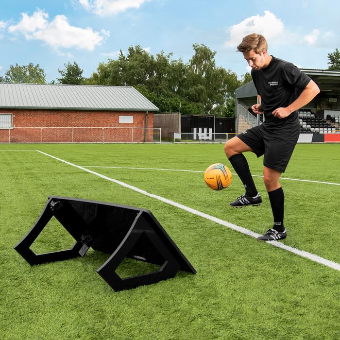 FORZA Soccer Rebound Board | Portable Soccer Rebounder Trainer for Passing & Ball Control Drills, Impact-Resistant HDPE Board [Single or Pair]