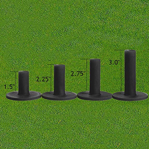 Golf Rubber Tees Driving Range Different Size, Professional Durable Tee Set for Indoor Outdoor Practice Mat…