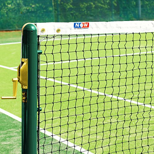 VERMONT Tennis Net – Championship Quality, Heavy-Duty HDPE | 42ft Doubles or 33ft Singles | 4 Thickness Options (2mm–3.5mm)