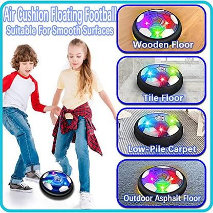 JRD&BS WINL Hover Soccer Ball Toys for Boys Girls Rechargeable Floating Soccer Ball with Led Lights Indoor Air Football Game Birthday Gifts for Kids 3-12 Yr