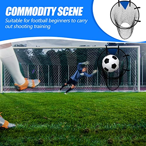 Lenwen Soccer Goal Target Net Top Bins Training Equipment 23 in Soccer Target for Goal Training Easy to Attach Detach Ball Top Bin for Football Shooting Accuracy Practice Equipment Trainer Gift