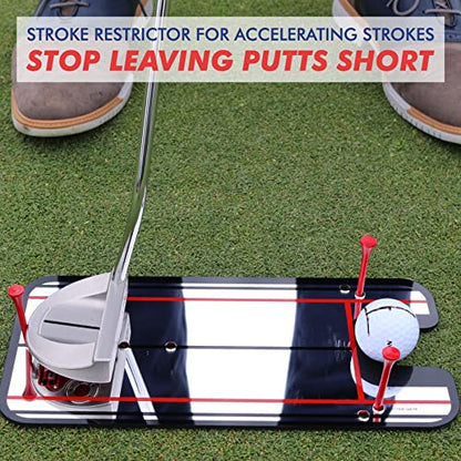 Genuine EyeLine Golf Alignment Putting Mirror - Top Training Aid on The PGA Tour - See Rapid Improvement - Helps Beginner, Junior, and Scratch Golfers - color: Classic Putting Alignment Mirror - SMALL