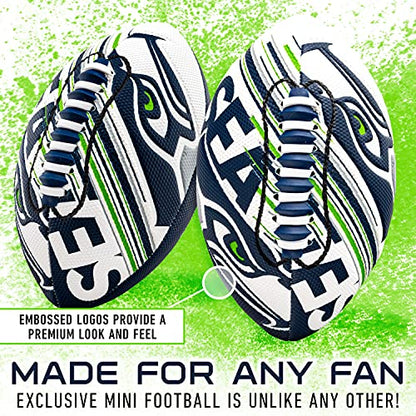 Franklin Sports NFL Team Mini Footballs - Youth 8.5" Official NFL Licensed Football + Air Pump Set