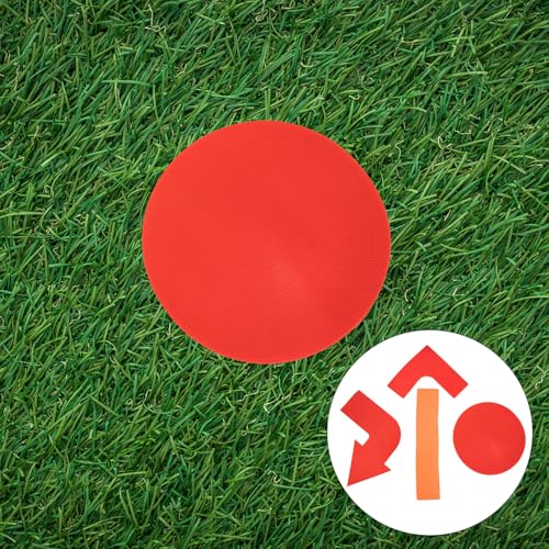 4pcs Composite Material Flat Marking Tools with Arrow, Circle, Line, and Right Angle Spot Markers for Football Training and Field Sports Ground Marking