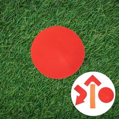 4pcs Composite Material Flat Marking Tools with Arrow, Circle, Line, and Right Angle Spot Markers for Football Training and Field Sports Ground Marking
