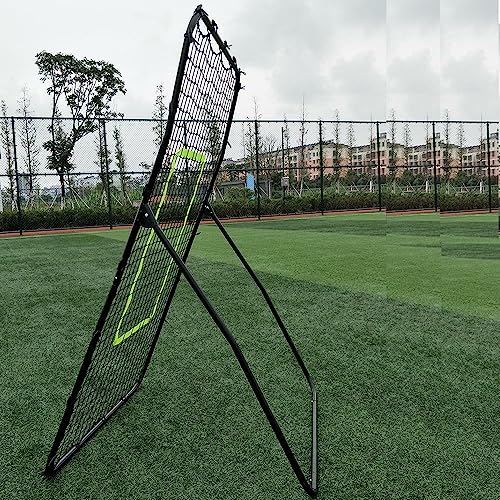 Youth Pitching Return Football Training Net Pitchback Rebound Throwing Sport - Portable and Lightweight - Black