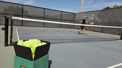 Pickleball Tutor Mini with Oscillator. Ball Machine. Lightweight and Compact. Made in U.S.A. by #1 Pickleball Machine Company.
