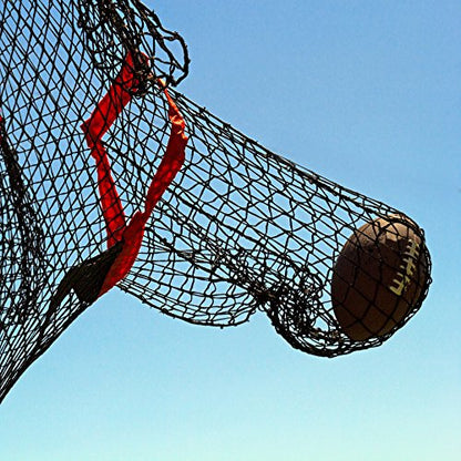 GoSports 8 x 4 ft Football Throwing Target Net - Choose Black or Red