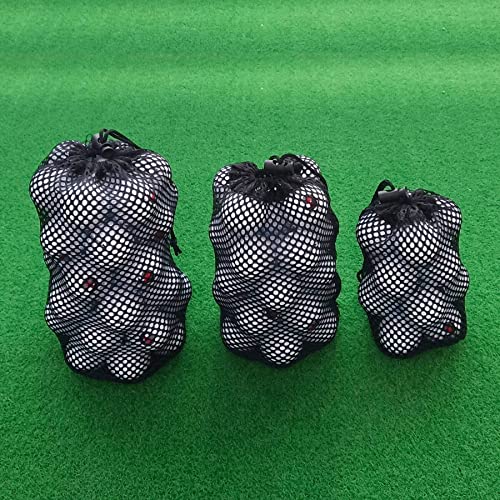 2-Pack Golf Ball & Pickleball Mesh Bag, Golf Balls Bag Sack, Multi-Purpose Net Pouch, Fit for Ping Pong, Table Tennis Ball, Bucket Balls, Household Small Tools Items Storage, Diving