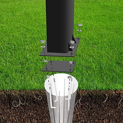 Katop Universal 9" Basketball Hoop Anchor Kit, Designed for Easy Relocation and Compatible with Most Basketball Goals