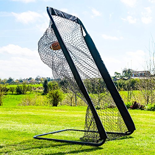FORZA Kick Stick Football Holder Kicking Tee | Portable & Foldable Football Kicking Holder with Carry Bag for Field Goal & Kickoff Practice – Optional Ball and Kicking Net - size: Youth Ball, style: With Net