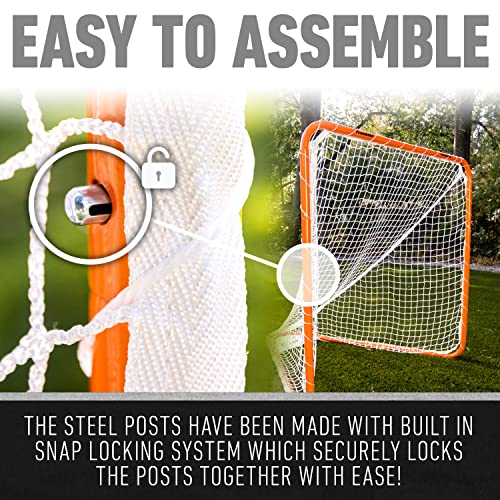 Franklin Sports Franklin Sports Backyard Lacrosse Goal - Kids + Adult Lacrosse Training Net - Lacrosse Training Equipment - Perfect for Youth + Adult Training - size: 48-Inch x48-Inch