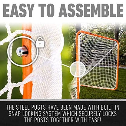 Franklin Sports Franklin Sports Backyard Lacrosse Goal - Kids + Adult Lacrosse Training Net - Lacrosse Training Equipment - Perfect for Youth + Adult Training - size: 48-Inch x48-Inch