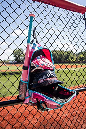 Rawlings | REMIX Backpack Equipment Bag | T-Ball & Youth Baseball / Softball | Pink - color: Pink, size: Youth